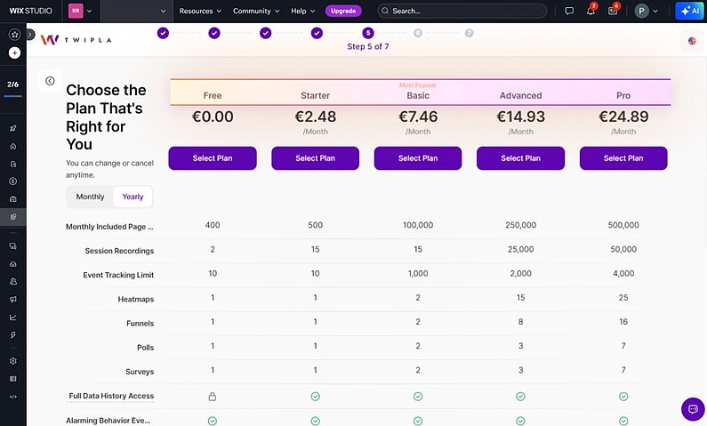 Wählen Sie Ihren Plan